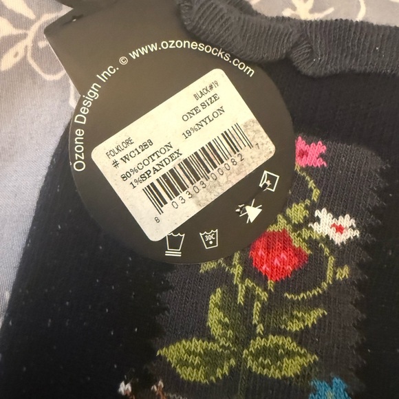 Ozone Women’s Colorful Floral Patterned Women's Socks - Picture 4 of 8